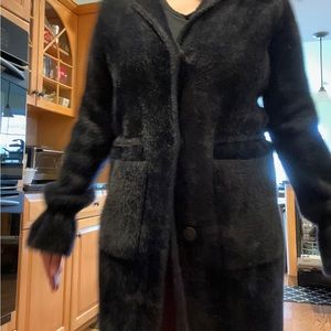 J. McLaughlin black soft coat in XS. Worn once!